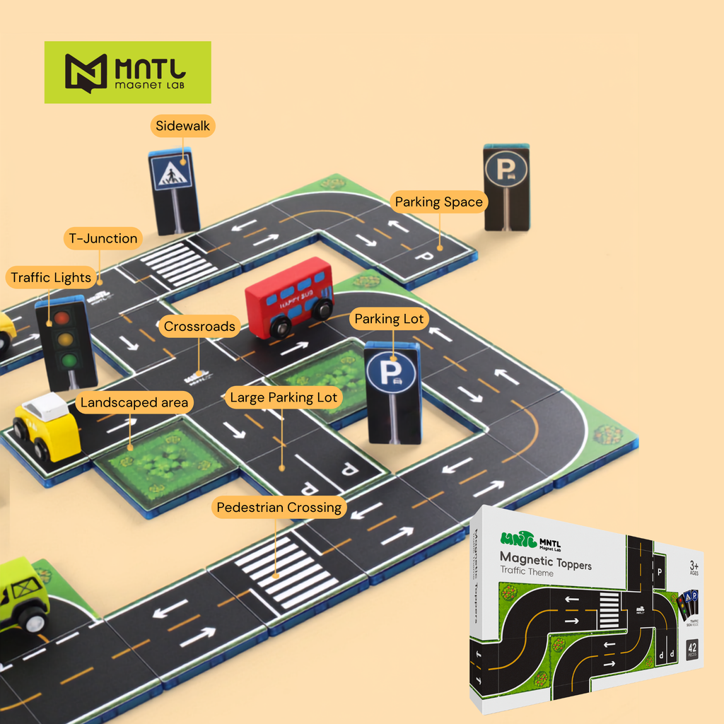 Magnetic Toppers Traffic Expansion Set (42-Piece)