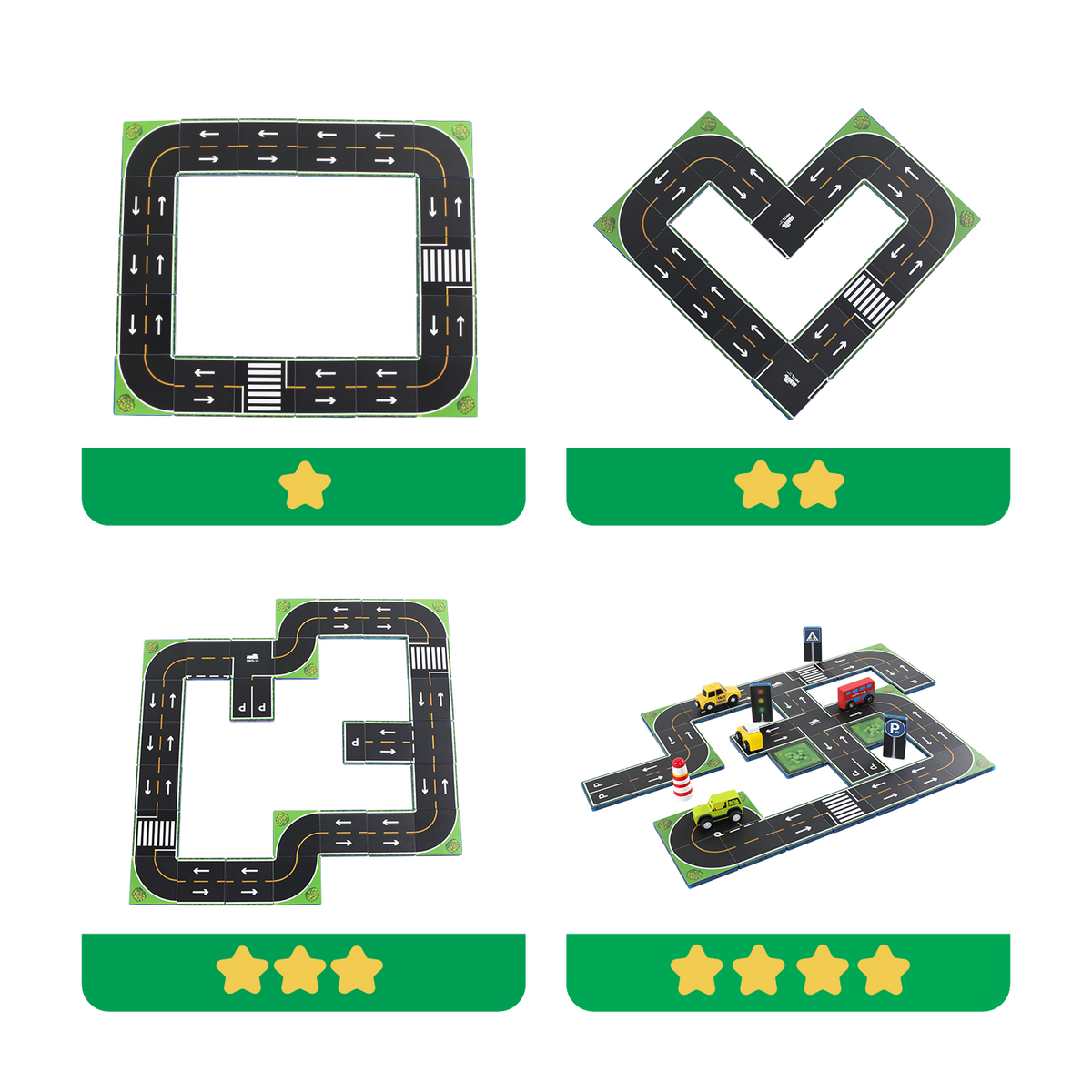 Magnetic Toppers Traffic Expansion Set (42-Piece)