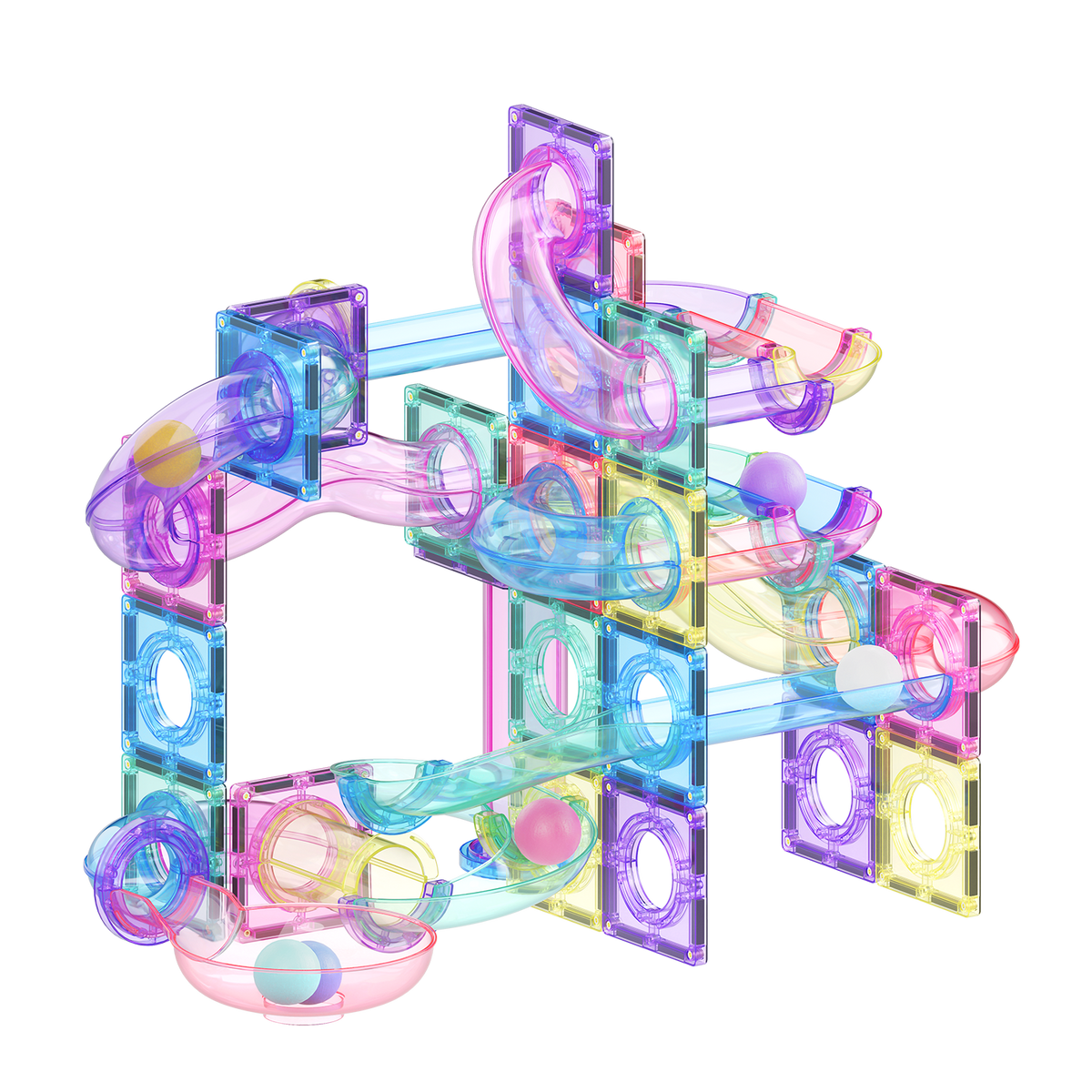 Magnetic Ball Run Jelly Series (115-Piece)