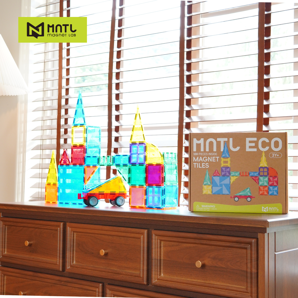 Magnet Tiles Rainbow Series (100-Piece)